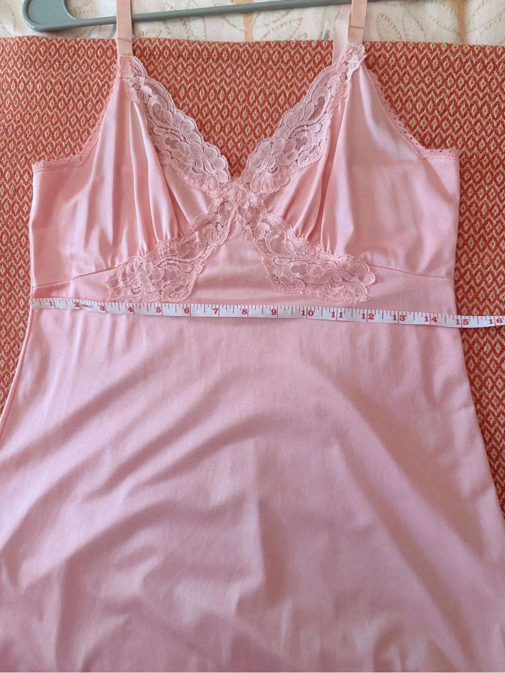 Pink Lace-Trim Slip Dress for Women